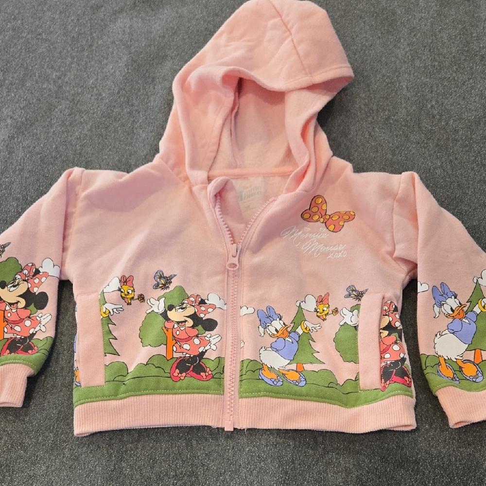 Disney Pink Minnie Mouse Kids Hoodie